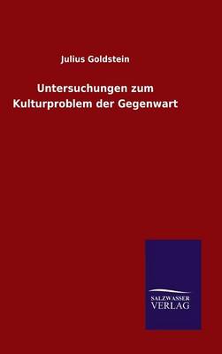 Book cover for Untersuchungen zum Kulturproblem der Gegenwart