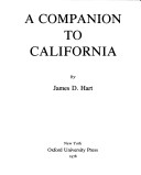 Book cover for A Companion to California