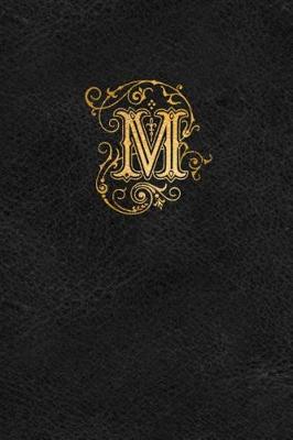 Book cover for Old English Monogram Journal - Letter M