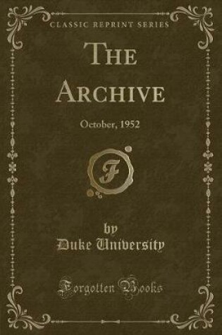 Cover of The Archive