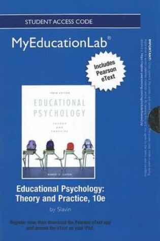 Cover of NEW MyLab Education with Pearson eText -- Standalone Access Card -- for Educational Psychology