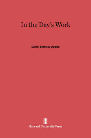 Cover of In the Day's Work