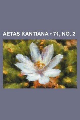 Cover of Aetas Kantiana