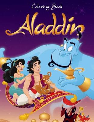 Book cover for Aladdin Coloring Book