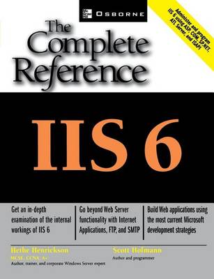 Book cover for IIS 6: The Complete Reference