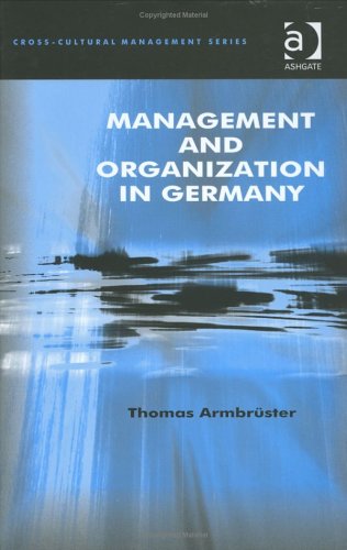 Cover of Management and Organization in Germany