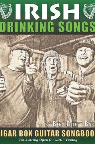 Cover of Irish Drinking Songs Cigar Box Guitar Songbook