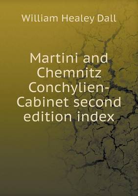 Book cover for Martini and Chemnitz Conchylien-Cabinet second edition index