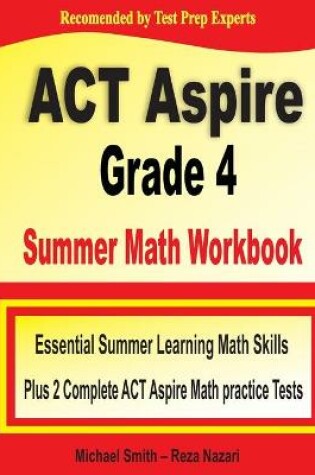 Cover of ACT Aspire Grade 4 Summer Math Workbook