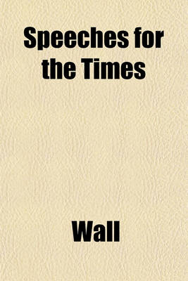 Book cover for Speeches for the Times