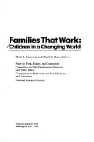 Cover of Families That Work