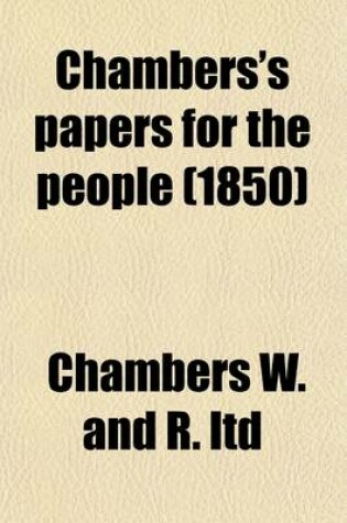 Cover of Chambers's Papers for the People