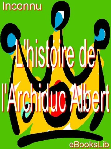 Book cover for L'Histoire de L'Archiduc Albert