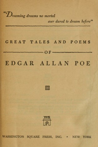 Cover of Great Tales of Edgar Allan Poe