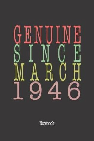 Cover of Genuine Since March 1946
