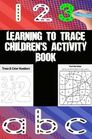 Cover of learning to trace children's activity book