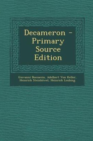 Cover of Decameron - Primary Source Edition