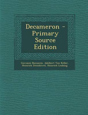 Book cover for Decameron - Primary Source Edition