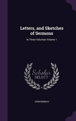 Book cover for Letters, and Sketches of Sermons