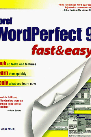 Cover of Wordperfect 9 Fast and Easy