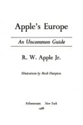 Cover of Apple's Europe, an Uncommon Guide