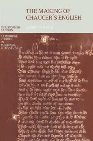 Cover of The Making of Chaucer's English