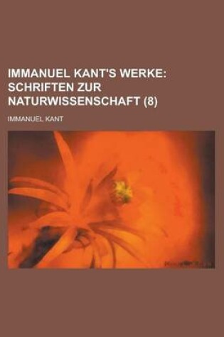 Cover of Immanuel Kant's Werke (8)