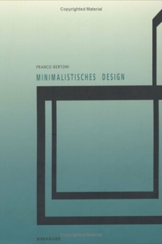 Cover of Minimalistisches Design