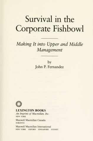 Cover of Survival in the Corporate Fishbowl