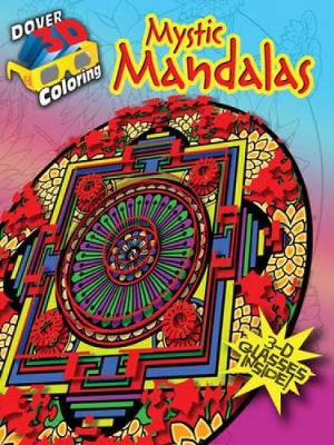 Book cover for 3-D Coloring Book - Mystic Mandalas