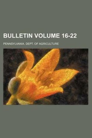 Cover of Bulletin Volume 16-22