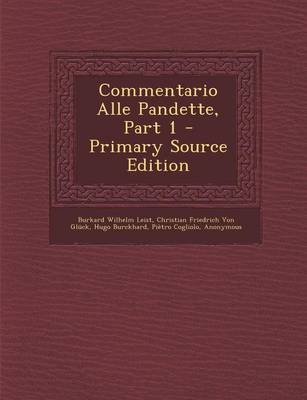 Book cover for Commentario Alle Pandette, Part 1 - Primary Source Edition