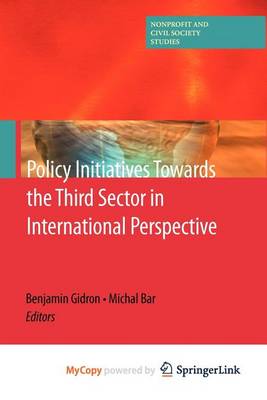 Cover of Policy Initiatives Towards the Third Sector in International Perspective