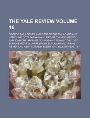 Book cover for The Yale Review Volume 16