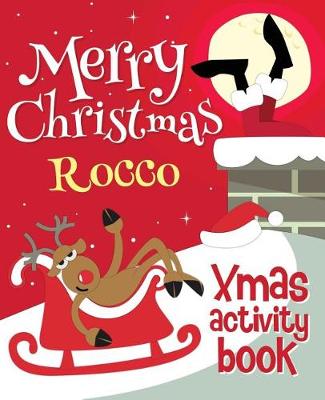 Book cover for Merry Christmas Rocco - Xmas Activity Book