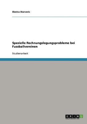 Book cover for Spezielle Rechnungslegungsprobleme bei Fussballvereinen