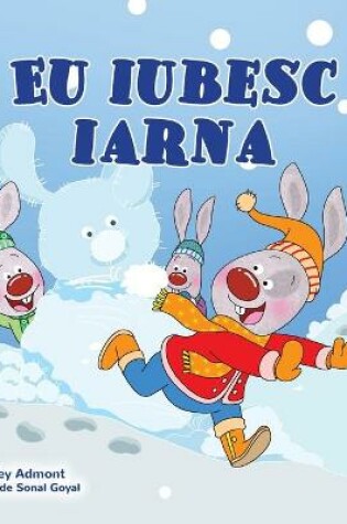 Cover of I Love Winter (Romanian Children's Book)