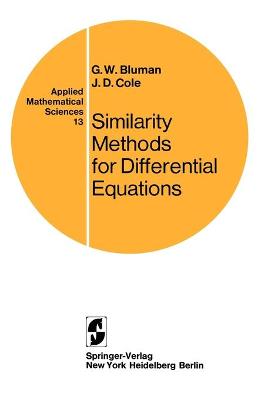 Cover of Similarity Methods for Differential Equations