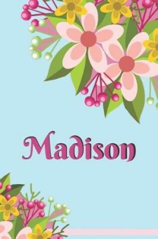 Cover of Madison Personalized Blank Lined Journal Notebook