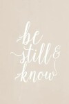 Book cover for Pastel Chalkboard Journal - Be Still & Know (Fawn)