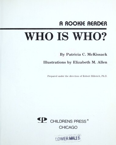 Book cover for Who is Who?