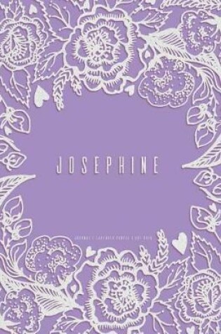 Cover of Josephine. Lavender Purple Journal, Dot Grid