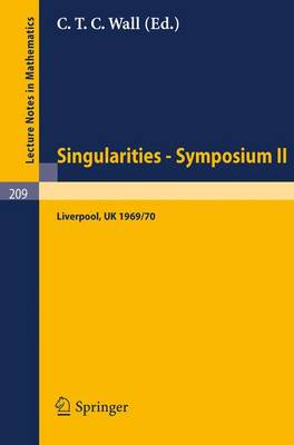 Book cover for Proceedings of Liverpool Singularities - Symposium II. (University of Liverpool 1969/70)