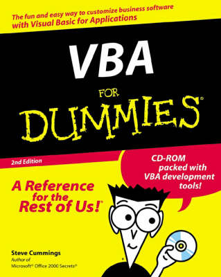Book cover for Visual Basic for Applications For Dummies