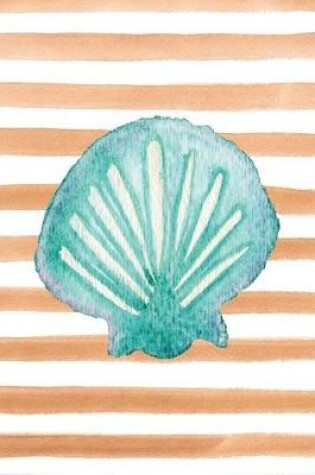 Cover of Scallop Shell Watercolor Stripe Journal