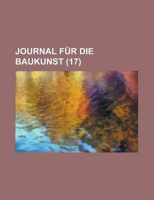 Book cover for Journal Fur Die Baukunst (17)