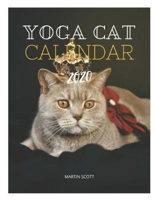 Book cover for Yoga Cat Calendar 2020