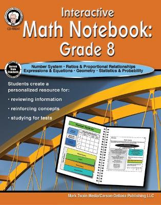 Book cover for Interactive Math Notebook Resource Book, Grade 8