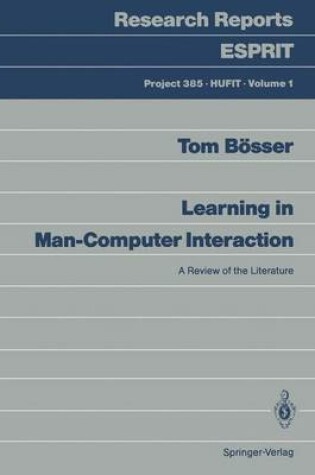 Cover of Learning in Man-Computer Interaction