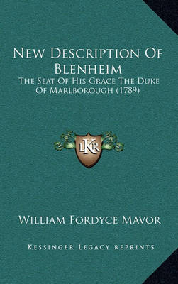 Book cover for New Description of Blenheim